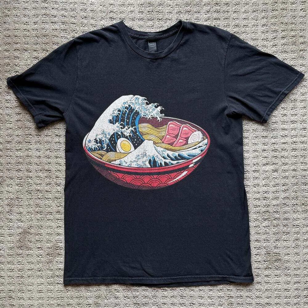 Anvil by Gildan Great Ramen Wave Graphic T-Shirt